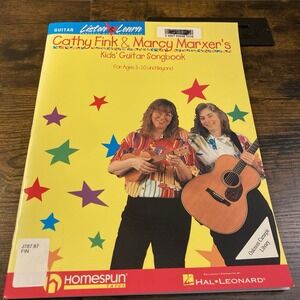 LISTEN & LEARN CATHY FINK & MARCY‎ MARXER'S KIDS' GUITAR SONGBOOK NEW BOOK/CD